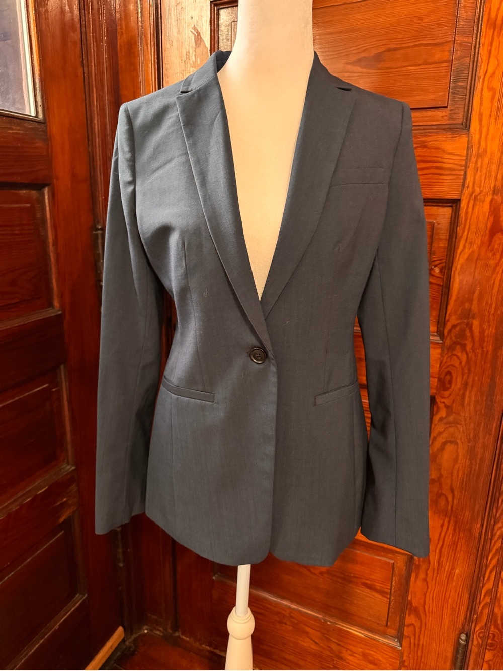 Banana Republic Women's Navy Single-Button Blazer